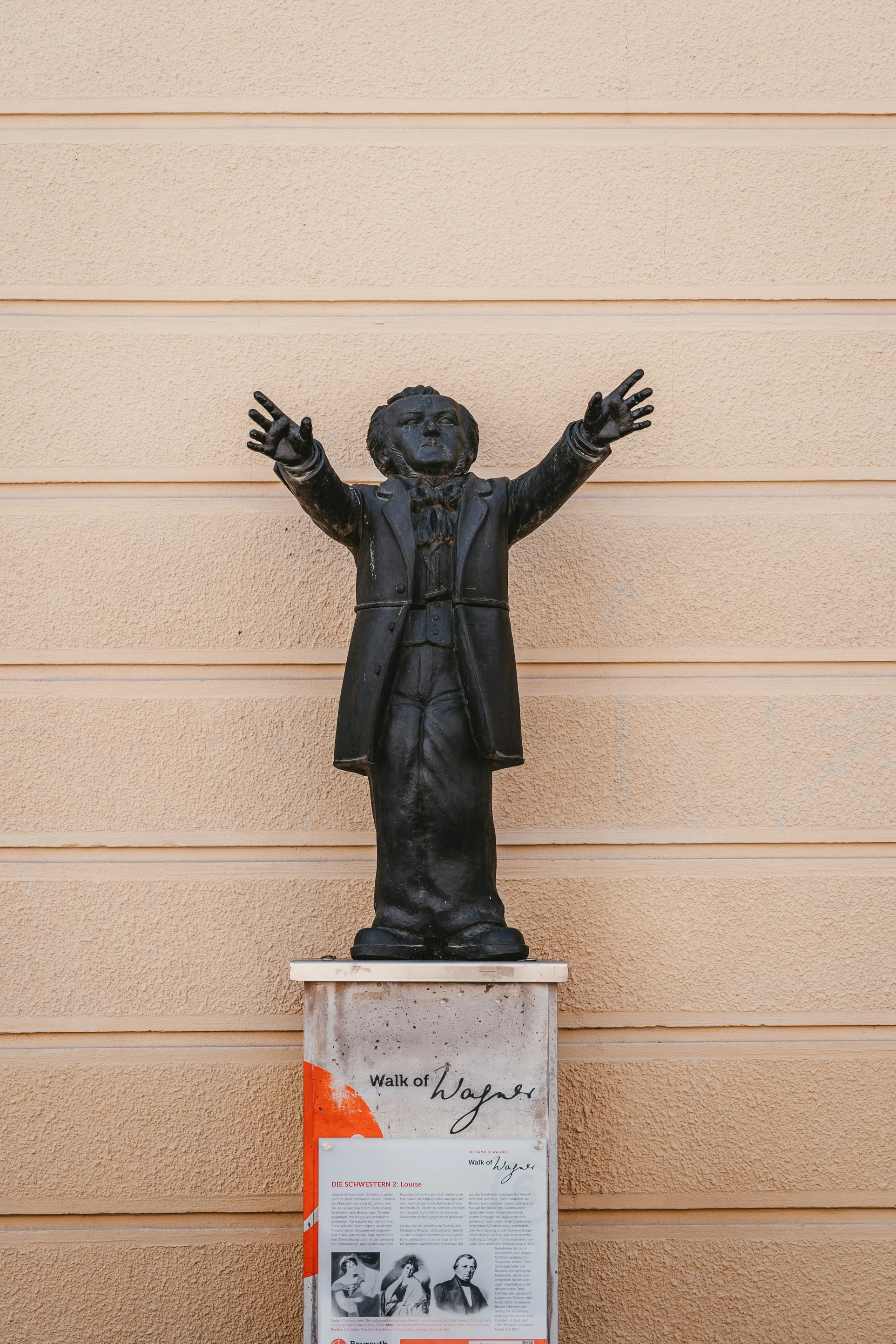 Estatua de Richard Wagner.