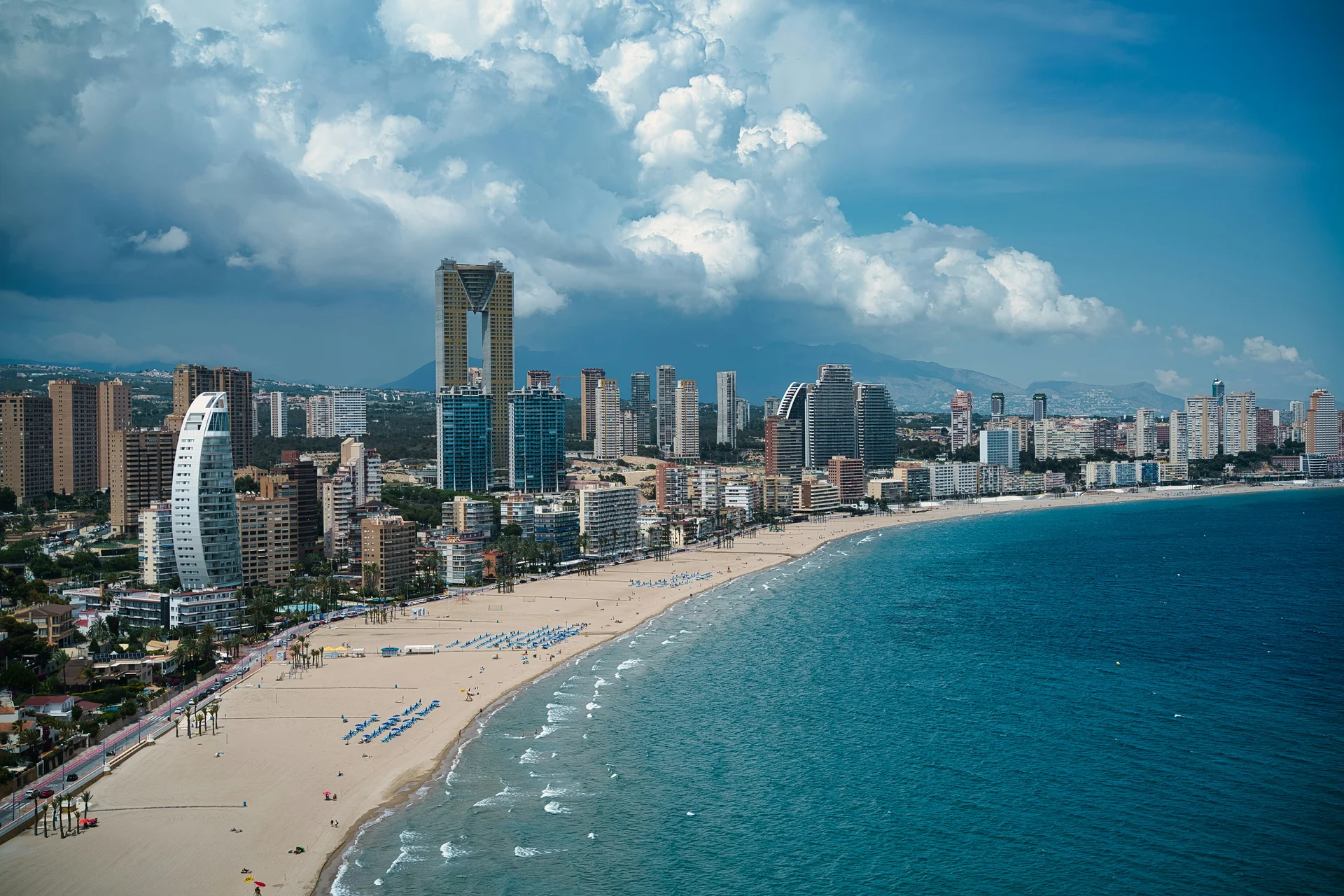 Imagen del skyline de Benidorm.
