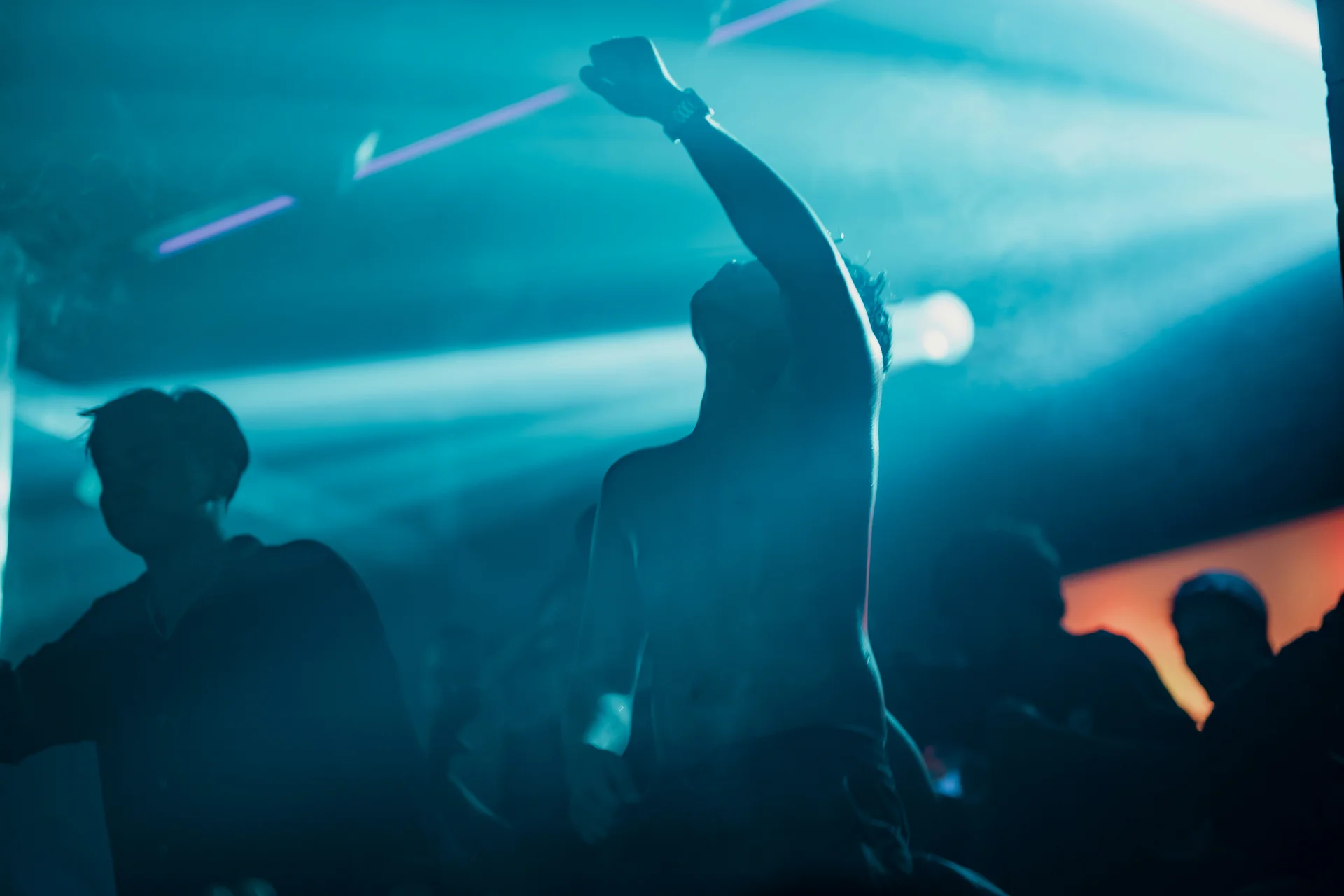 Público disfrutando de una actuación en directo.