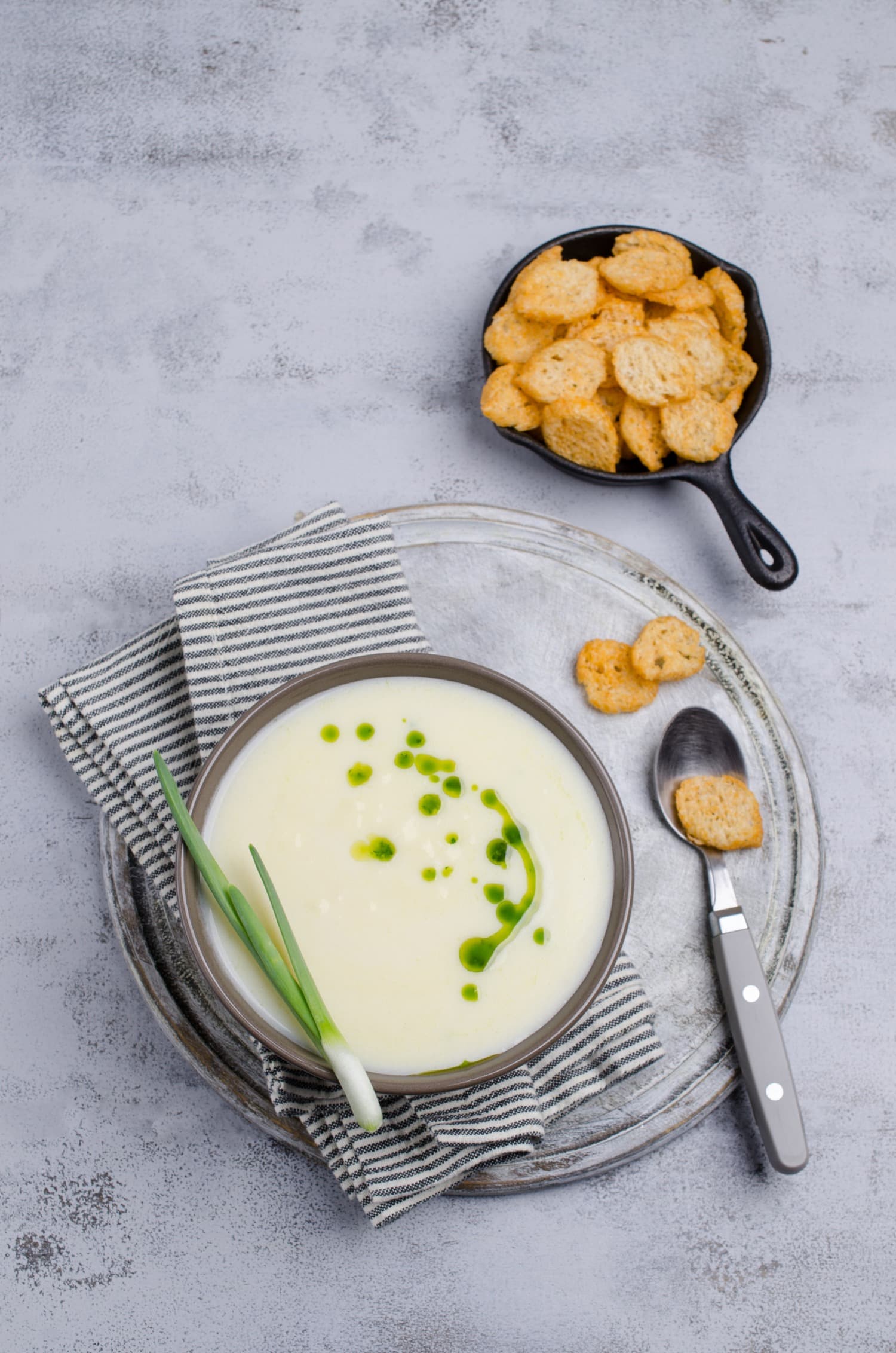 Receta tradicional de vichyssoise