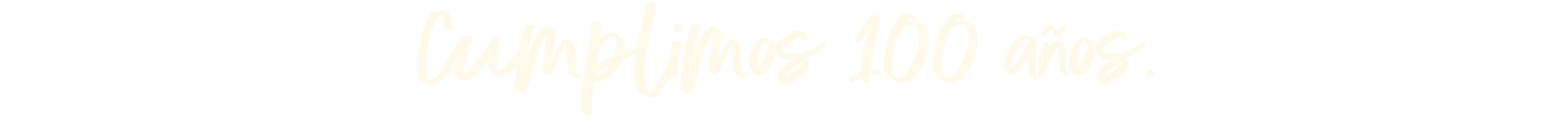 Cumplimos 100 años